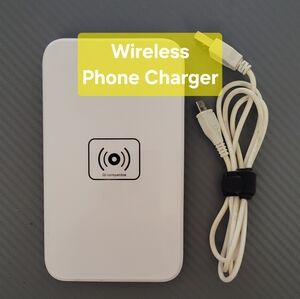 White Wireless Phone Charger